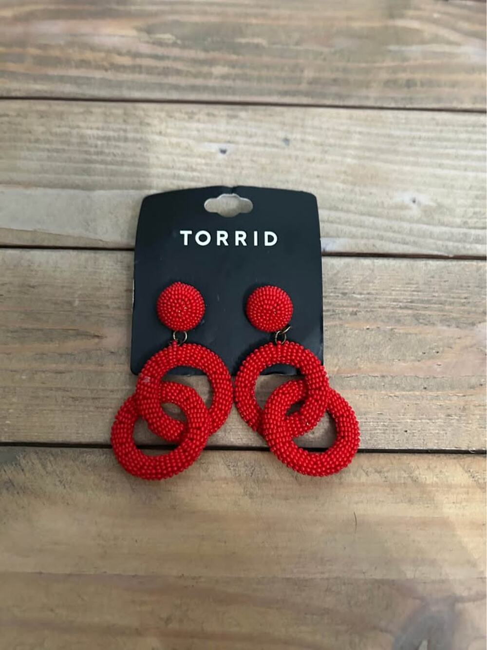 Torrid Red post earrings